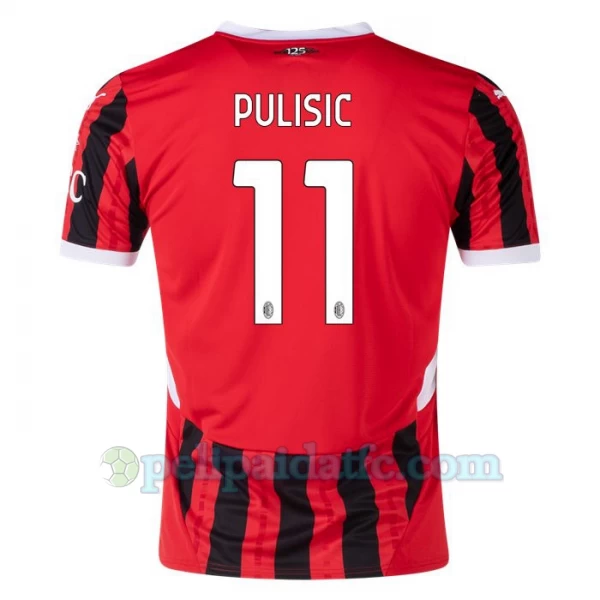 AC Milan Christian Pulisic #11 Jalkapallo Pelipaidat 2024-25 Kotipaita Miesten