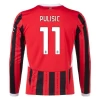 AC Milan Christian Pulisic #11 Jalkapallo Pelipaidat 2024-25 Kotipaita Miesten Pitkähihainen