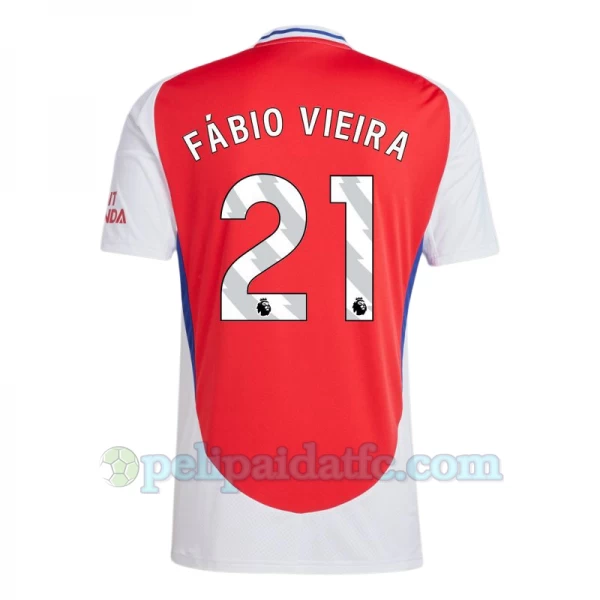 Arsenal FC Fabio Vieira #21 Jalkapallo Pelipaidat 2024-25 Kotipaita Miesten