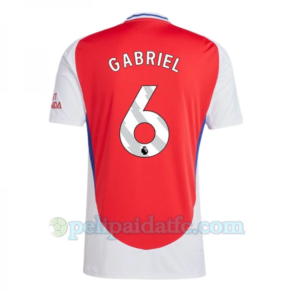 Arsenal FC Gabriel #6 Jalkapallo Pelipaidat 2024-25 Kotipaita Miesten