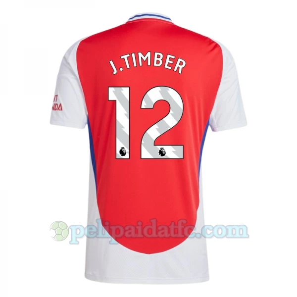 Arsenal FC J. Timber #12 Jalkapallo Pelipaidat 2024-25 Kotipaita Miesten