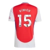 Arsenal FC Kiwior #15 Jalkapallo Pelipaidat 2024-25 Kotipaita Miesten