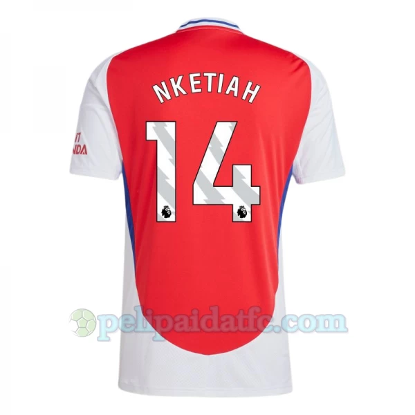 Arsenal FC Nketiah #14 Jalkapallo Pelipaidat 2024-25 Kotipaita Miesten