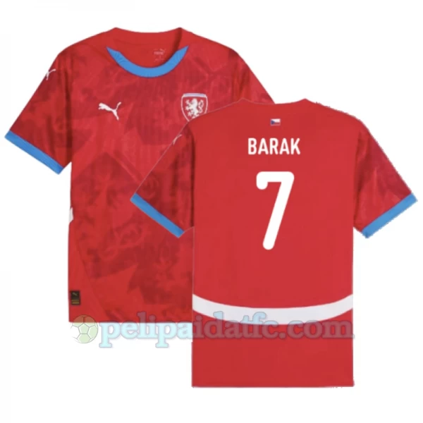 Barak #7 Tšekki Jalkapallo Pelipaidat EM 2024 Kotipaita Miesten