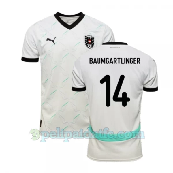 Baumgartlinger #14 Itävalta Jalkapallo Pelipaidat EM 2024 Vieraspaita Miesten