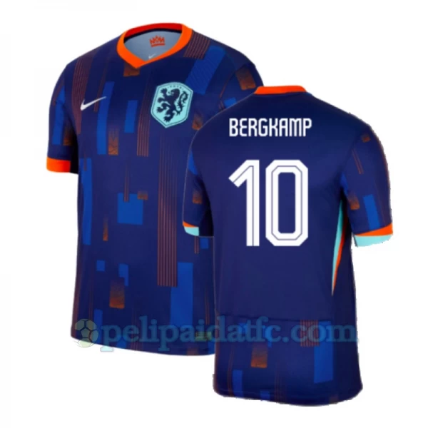 Bergkamp #10 Alankomaat Jalkapallo Pelipaidat EM 2024 Vieraspaita Miesten