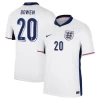 Bowen #20 Englanti Jalkapallo Pelipaidat EM 2024 Kotipaita Miesten