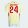 Carvajal #2 Espanja Jalkapallo Pelipaidat EM 2024 Vieraspaita Miesten