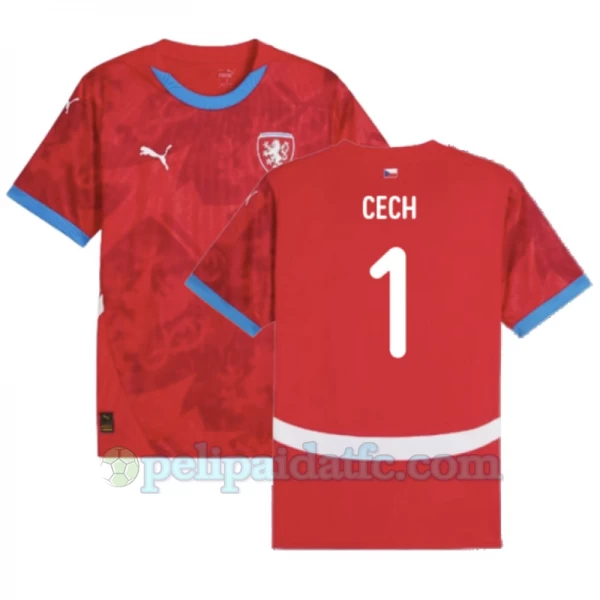 Cech #1 Tšekki Jalkapallo Pelipaidat EM 2024 Kotipaita Miesten