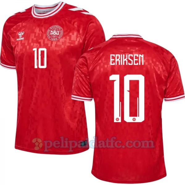 Christian Eriksen #10 Tanska Jalkapallo Pelipaidat EM 2024 Kotipaita Miesten