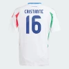 Cristante #16 Italia Jalkapallo Pelipaidat EM 2024 Vieraspaita Miesten