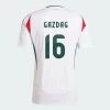Daniel Gazdag #16 Unkari Jalkapallo Pelipaidat EM 2024 Vieraspaita Miesten