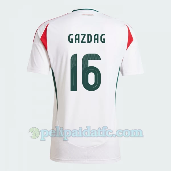 Daniel Gazdag #16 Unkari Jalkapallo Pelipaidat EM 2024 Vieraspaita Miesten