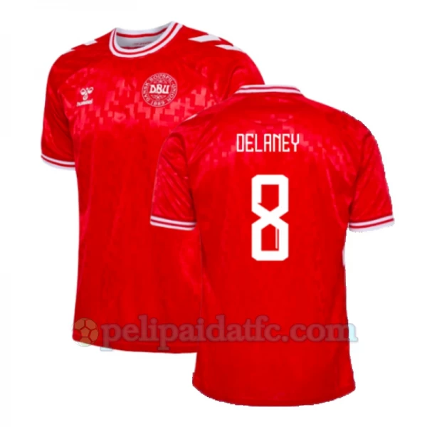 Delaney #8 Tanska Jalkapallo Pelipaidat EM 2024 Kotipaita Miesten