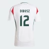 Denes Dibusz #23 Unkari Jalkapallo Pelipaidat EM 2024 Vieraspaita Miesten