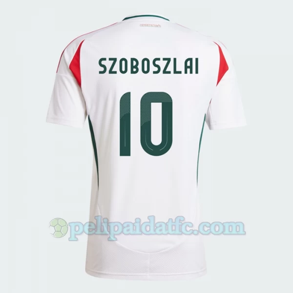 Dominik Szoboszlai #10 Unkari Jalkapallo Pelipaidat EM 2024 Vieraspaita Miesten