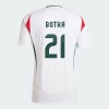 Endre Botka #21 Unkari Jalkapallo Pelipaidat EM 2024 Vieraspaita Miesten