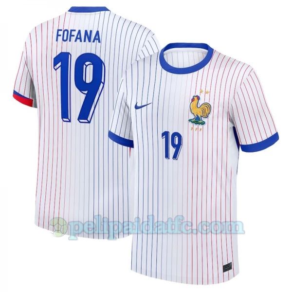Fofana #19 Ranska Jalkapallo Pelipaidat EM 2024 Vieraspaita Miesten