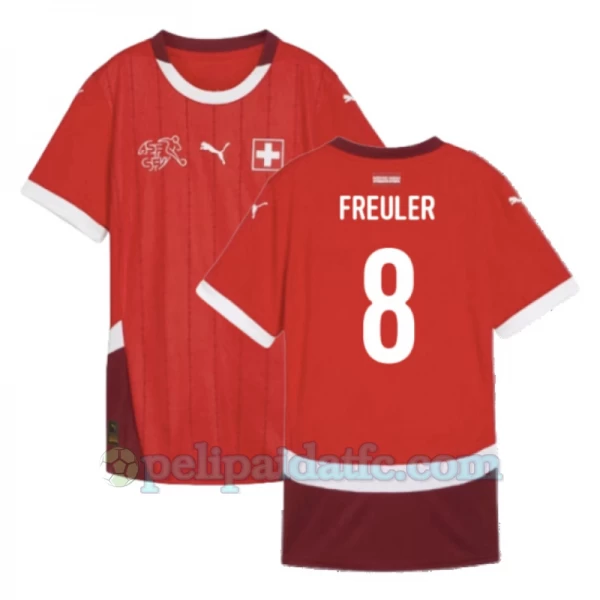 Freuler #8 Sveitsi Jalkapallo Pelipaidat EM 2024 Kotipaita Miesten
