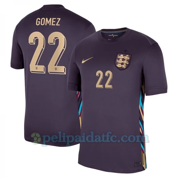 Gomez #22 Englanti Jalkapallo Pelipaidat EM 2024 Vieraspaita Miesten