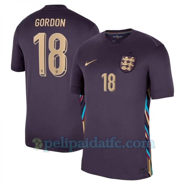 Gordon #18 Englanti Jalkapallo Pelipaidat EM 2024 Vieraspaita Miesten
