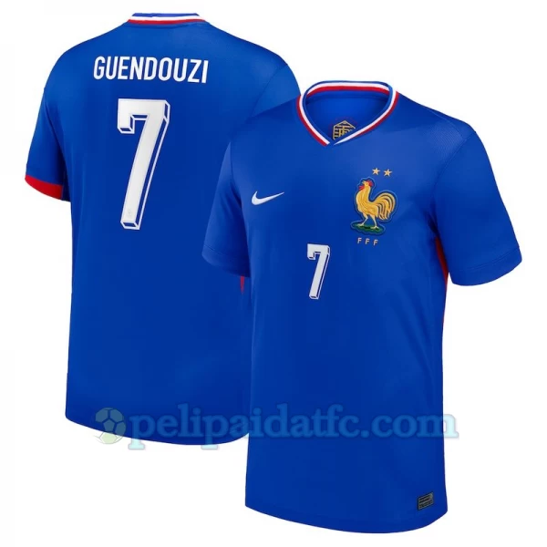 Guendouzi #7 Ranska Jalkapallo Pelipaidat EM 2024 Kotipaita Miesten