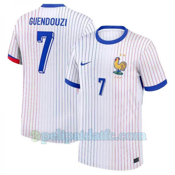 Guendouzi #7 Ranska Jalkapallo Pelipaidat EM 2024 Vieraspaita Miesten
