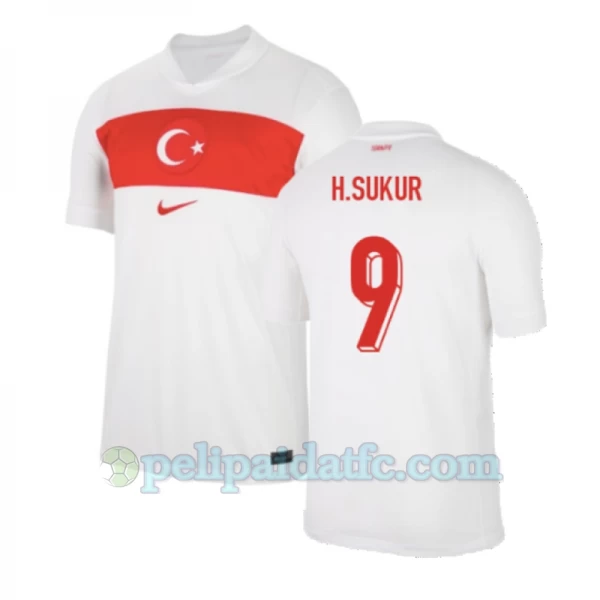 H.Sukur #9 Turkki Jalkapallo Pelipaidat EM 2024 Kotipaita Miesten