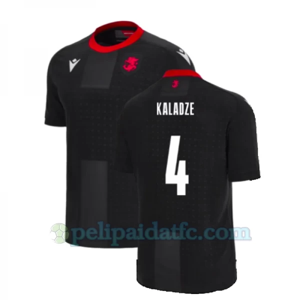 Kaladze #4 Georgia Jalkapallo Pelipaidat EM 2024 Vieraspaita Miesten