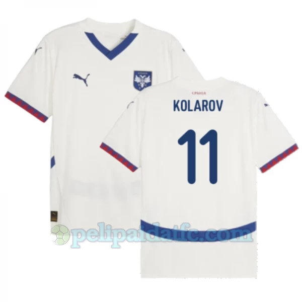 Kolarov #11 Serbia Jalkapallo Pelipaidat EM 2024 Vieraspaita Miesten