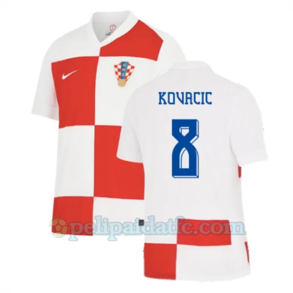 Kovacic #8 Kroatia Jalkapallo Pelipaidat EM 2024 Kotipaita Miesten
