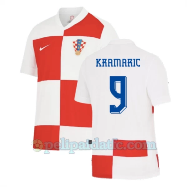 Kramaric #9 Kroatia Jalkapallo Pelipaidat EM 2024 Kotipaita Miesten