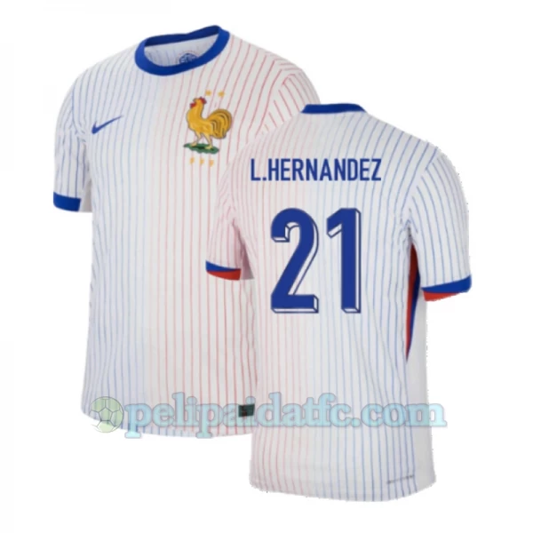 L.Hernandez #21 Ranska Jalkapallo Pelipaidat EM 2024 Vieraspaita Miesten