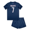 Lasten Paris Saint-Germain PSG Kylian Mbappé #7 Jalkapallo Pelipaidat 2024-25 Kotipaita (+ Lyhyet Housut)