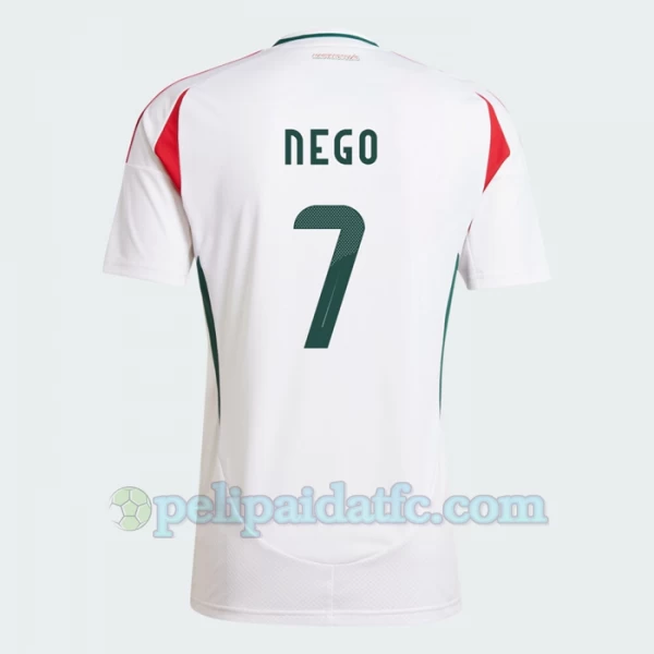 Loic Nego #7 Unkari Jalkapallo Pelipaidat EM 2024 Vieraspaita Miesten