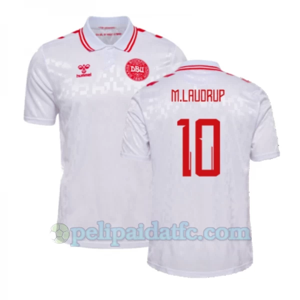 M.Laudrup #10 Tanska Jalkapallo Pelipaidat EM 2024 Vieraspaita Miesten