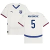 Maksimovic #5 Serbia Jalkapallo Pelipaidat EM 2024 Vieraspaita Miesten