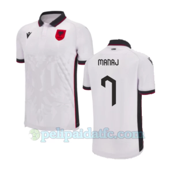 Manaj #7 Albania Jalkapallo Pelipaidat EM 2024 Vieraspaita Miesten