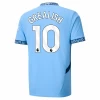 Manchester City Jack Grealish #10 Jalkapallo Pelipaidat 2024-25 Kotipaita Miesten