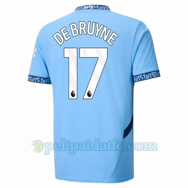 Manchester City Kevin De Bruyne #17 Jalkapallo Pelipaidat 2024-25 Kotipaita Miesten