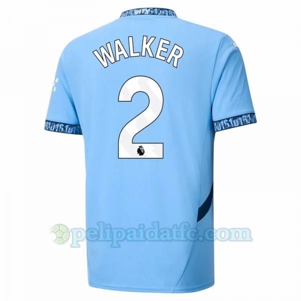 Manchester City Kyle Walker #2 Jalkapallo Pelipaidat 2024-25 Kotipaita Miesten