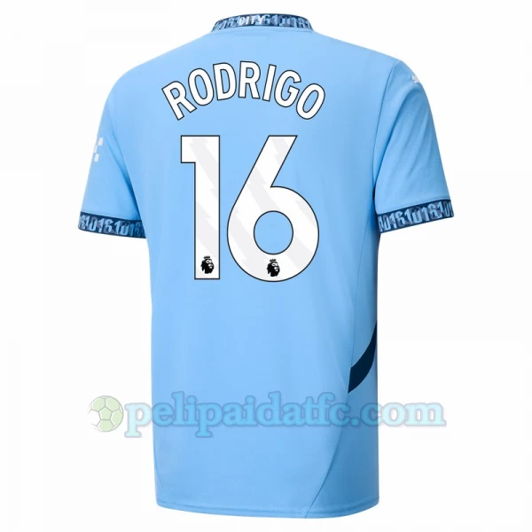 Manchester City Rodrigo #16 Jalkapallo Pelipaidat 2024-25 Kotipaita Miesten