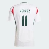 Milos Kerkez #11 Unkari Jalkapallo Pelipaidat EM 2024 Vieraspaita Miesten