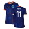 Naisten Arjen Robben #11 Alankomaat Jalkapallo Pelipaidat EM 2024 Vieraspaita