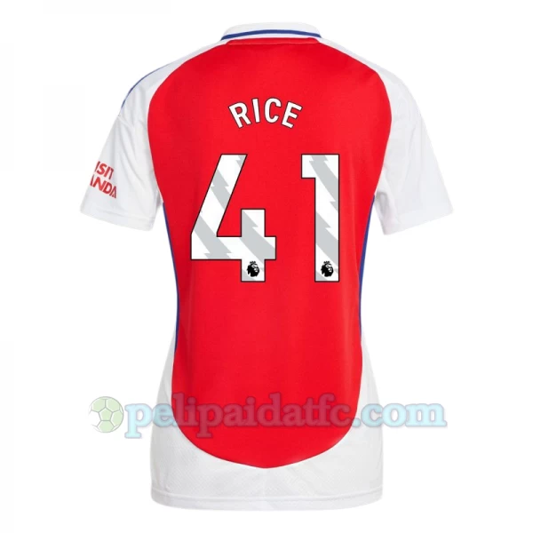 Naisten Arsenal FC Declan Rice #41 Jalkapallo Pelipaidat 2024-25 Kotipaita