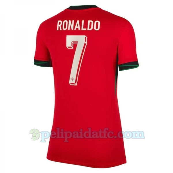 Naisten Cristiano Ronaldo #7 Portugali Jalkapallo Pelipaidat EM 2024 Kotipaita