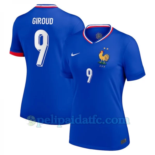 Naisten Olivier Giroud #9 Ranska Jalkapallo Pelipaidat EM 2024 Kotipaita