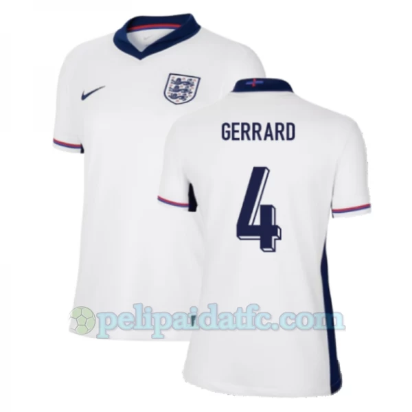 Naisten Steven Gerrard #4 Englanti Jalkapallo Pelipaidat EM 2024 Kotipaita