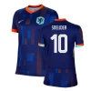 Naisten Wesley Sneijder #10 Alankomaat Jalkapallo Pelipaidat EM 2024 Vieraspaita