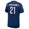 Paris Saint-Germain PSG L.Hernandez #21 Jalkapallo Pelipaidat 2024-25 Kotipaita Miesten